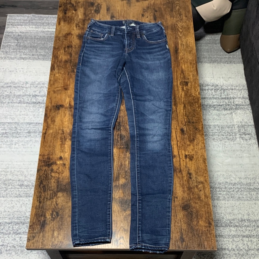 Silver Jeans Women's Dark Blue Skinny Jeans